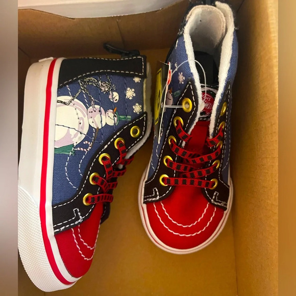 VANS x DISNEY Nightmare Before Christmas HighTops. Zip  closure NEWinbox Sz 5.5C - Picture 1 of 7